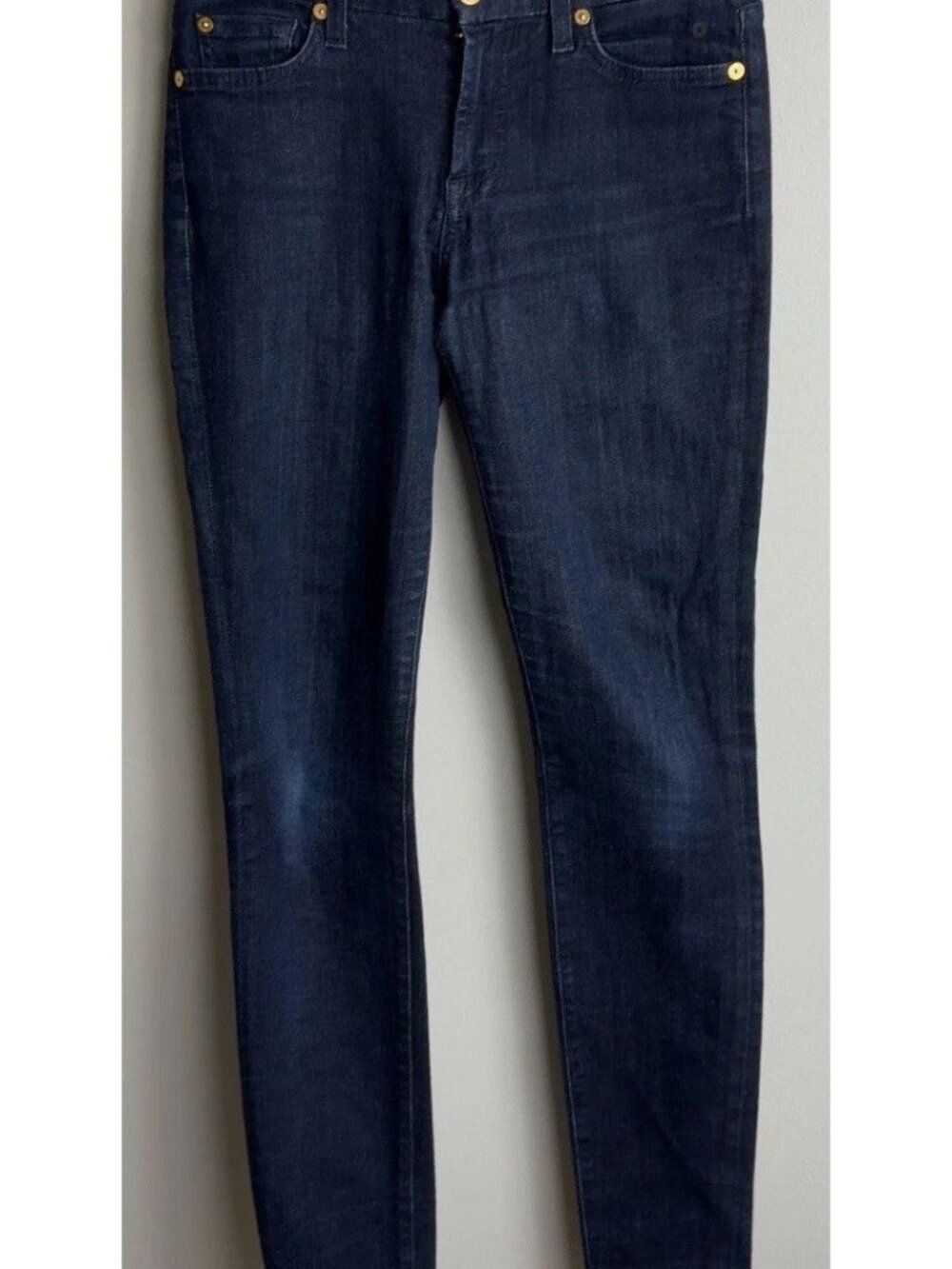 7 For All Mankind The Skinny Jeans Size 27 Dark Wash Denim USA Women’s